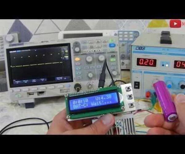 Battery Capacity Tester Using Arduino - Lithium-NiMH-NiCd
