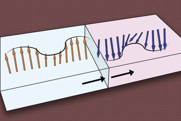 Toward more efficient computing, with magnetic waves