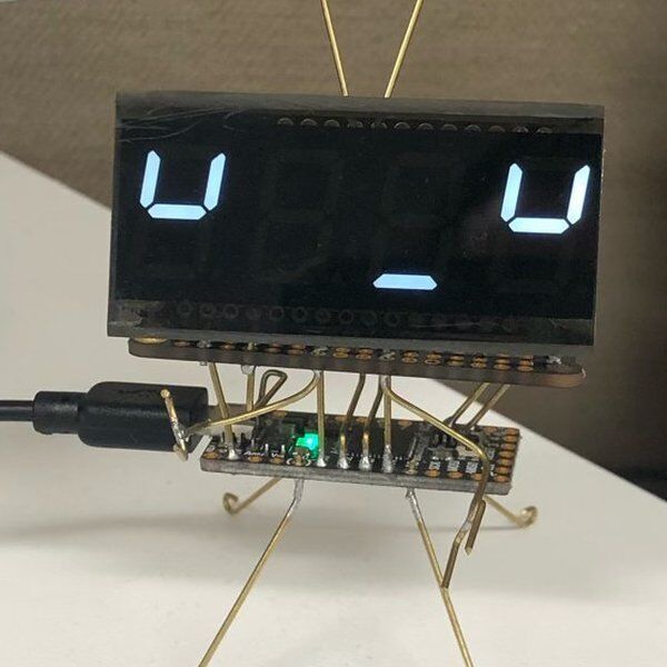 CircuitPython 7-Segment Character Clock