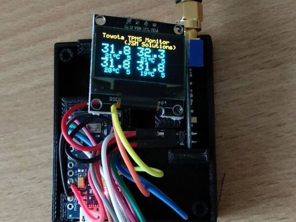 Arduino Renault TPMS Tyre Pressure Display