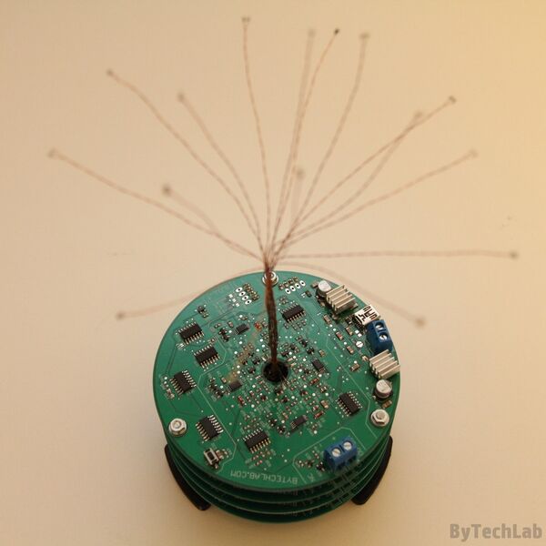 A LED tree that you can blow out