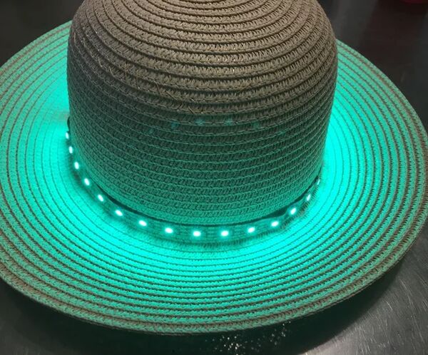 Arduino Buzzer/Light Temperature Alert Hat Prototype