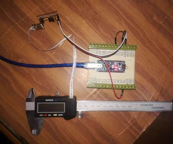 Hacked Digital Vernier Caliper Using Arduino