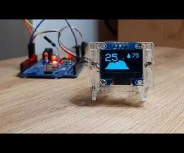 Simple DIY Weather Station With DHT11 and OLED Display