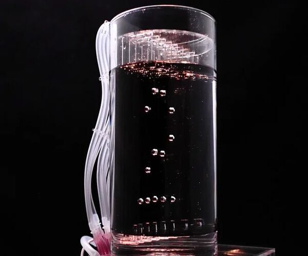 Glowing Air-Bubble Clock; Powered by ESP8266