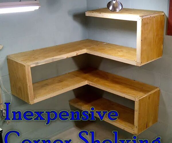 Inexpensive Corner Shelving