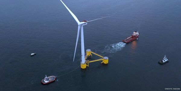 The second platform of the WindFloatAtlantic has set off from the Port of Ferrol