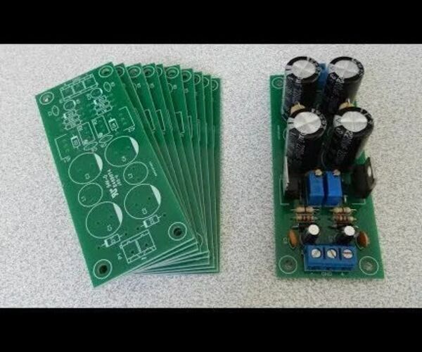 Adjustable Double Output Linear Power Supply