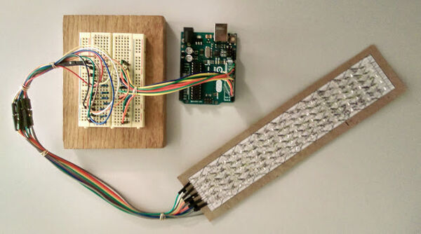 Building a 'papercraft' LED marquee