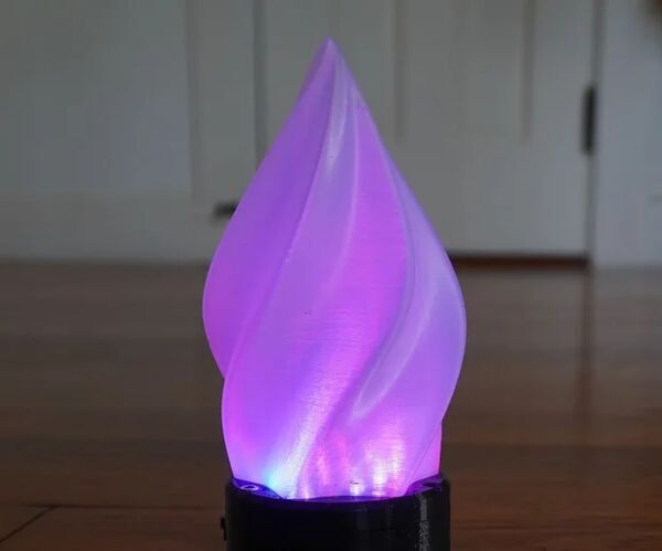 LED Flame With a Plasma Effect