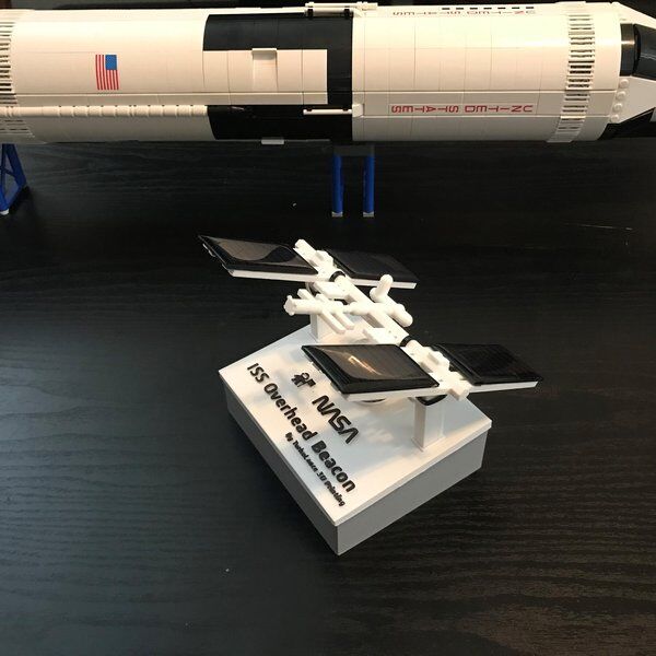 3D Printed ISS desktop beacon and IFTTT notifier