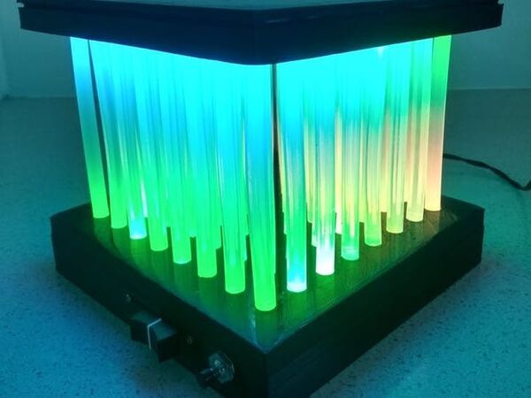 Hot Glue LED Matrix Lamp