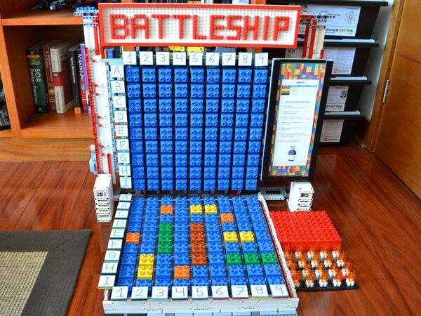 Battleship. Interactive game using Amazon Alexa and LEGO EV3