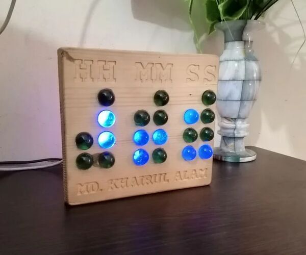 Binary Desk Clock