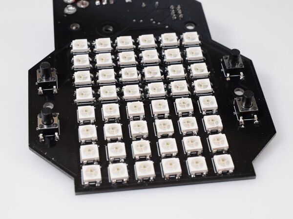 Handheld Two-Player Pong with NeoPixels