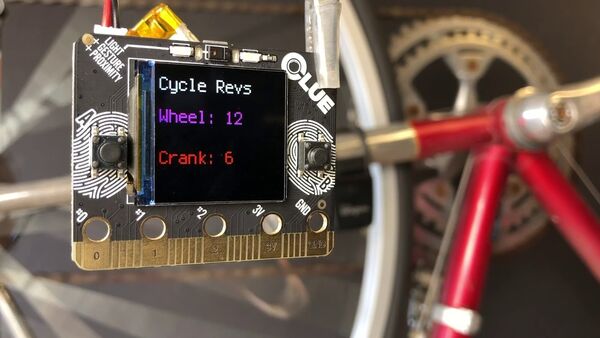 Bluetooth Cycling Speed & Cadence Sensor Display with Clue