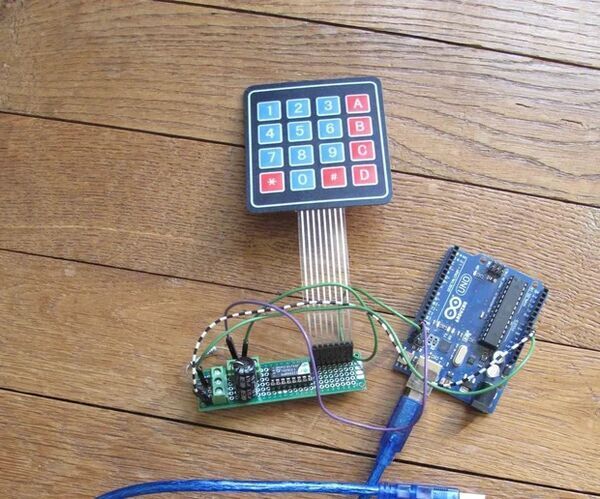 Modern and New and Easier Example of Locker With Arduino Matrix Keypad 4x4