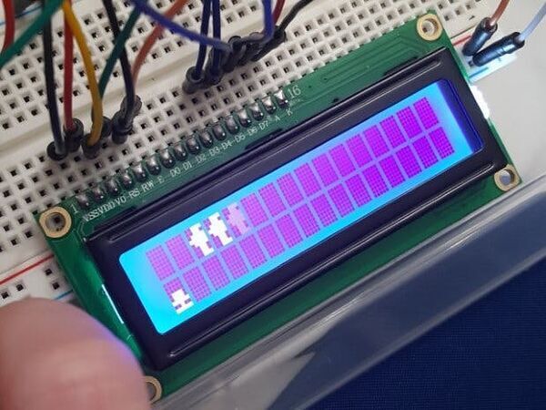 LCD Hill Run v2 Runner Game