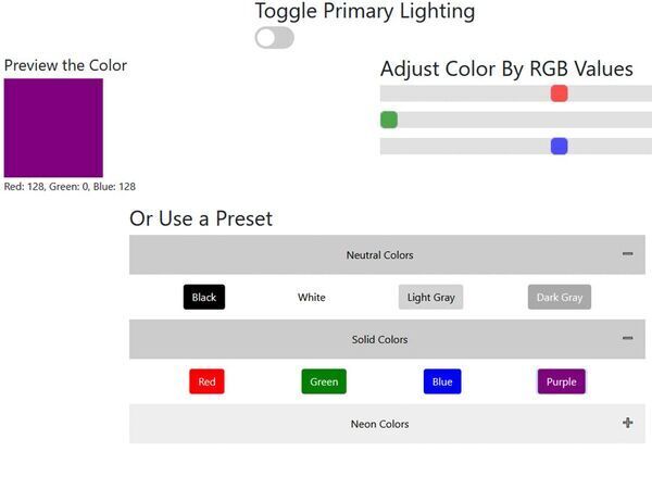 Smart Room Lighting with ESP32