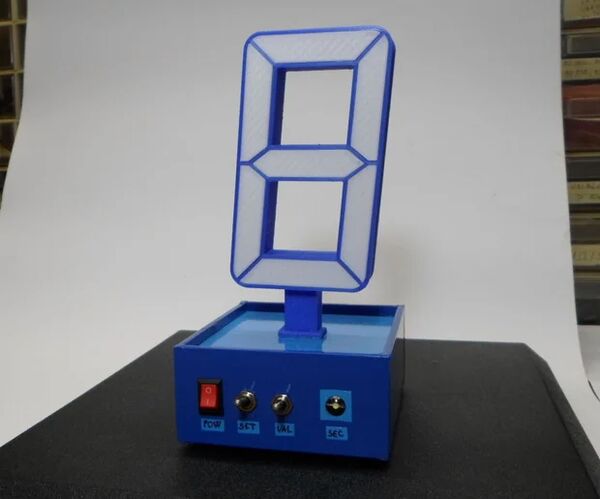 DIY 3D Printed Single Digit Arduino Clock