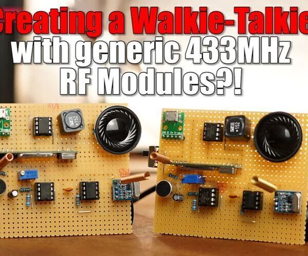DIY Walkie-Talkie With Generic 433MHz RF Modules