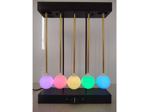 NeoPixel Newton Light Cradle