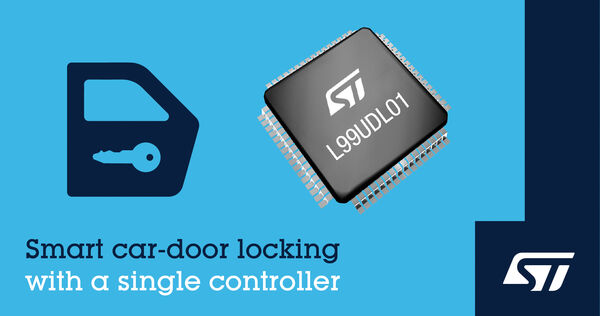 STMicroelectronics Simplifies Design and Boosts Safety with Highly Integrated Universal Car-Lock Controller