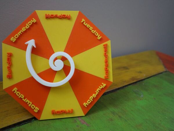 Delightfully Delirious Day Clock