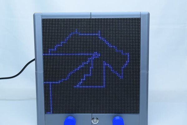 Pix-a-Sketch - A Virtual Etch-a-Sketch on an LED Matrix