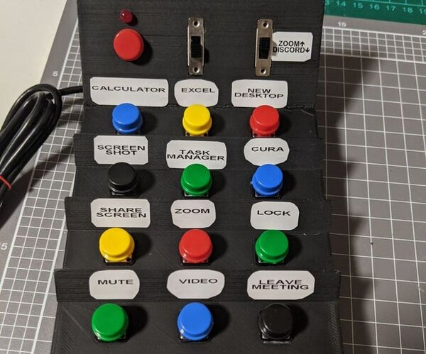 3D Printed Arduino Macro Keyboard