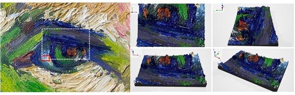 Laser-Based Technique Captures 3D Images of Impressionist-Style Brushstrokes