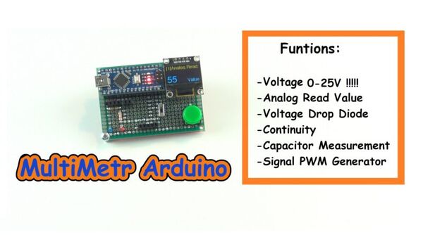 MultiMeter Arduino nano and OLED i2c 0.96″