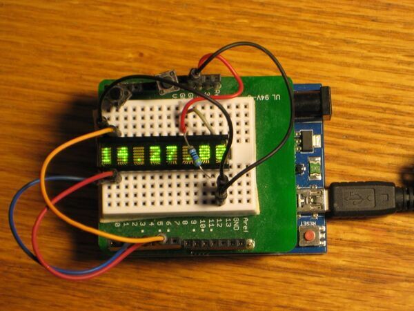 HDSP clock with SCD5583 display