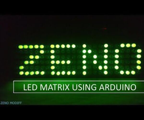 Led Matrix With Arduino