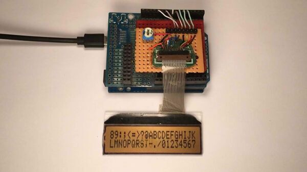 Displaying smooth-scrolling text on old character LCDs