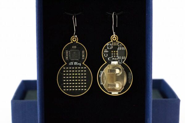 iCE Bling FPGA – Beautiful LED Earrings with Lattice iCE40