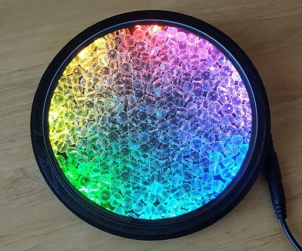 Crystal Glass Beads and LEDs - a Kind of Kaleidoscope