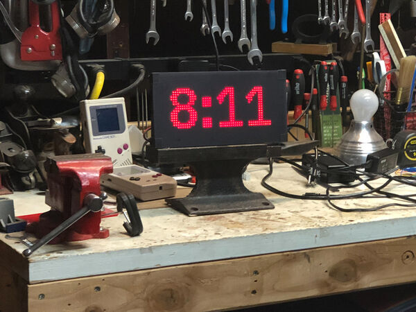 Network Connected RGB Matrix Clock