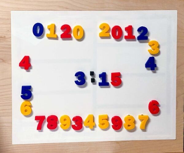 Refrigerator Magnet Clock