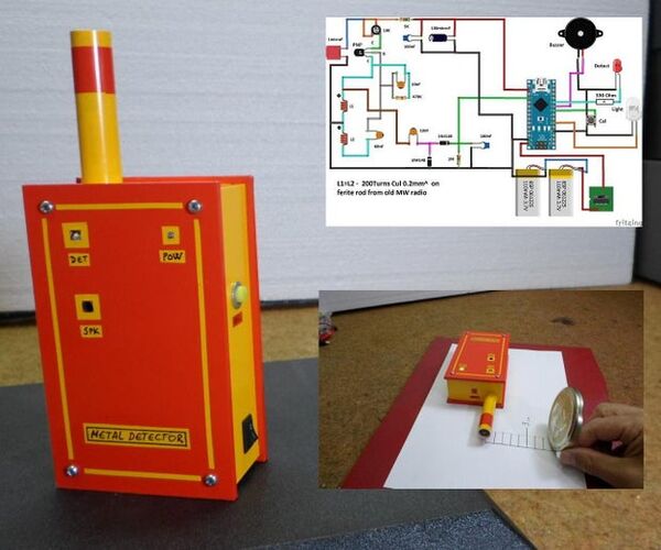 DIY Arduino Pin Pointer Metal Detector