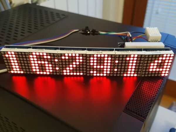 WiFi NodeMCU ESP8266 Google Clock