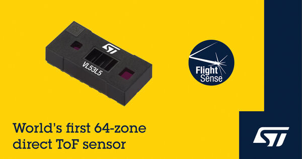 STMicroelectronics Introduces World’s First All-in-One, Multi-Zone, Direct Time-of-Flight Module