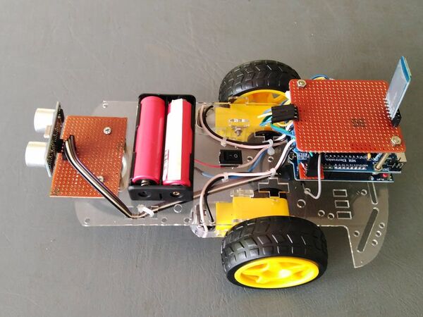 Bluetooth Car with Auto Breaking & Speed Controller