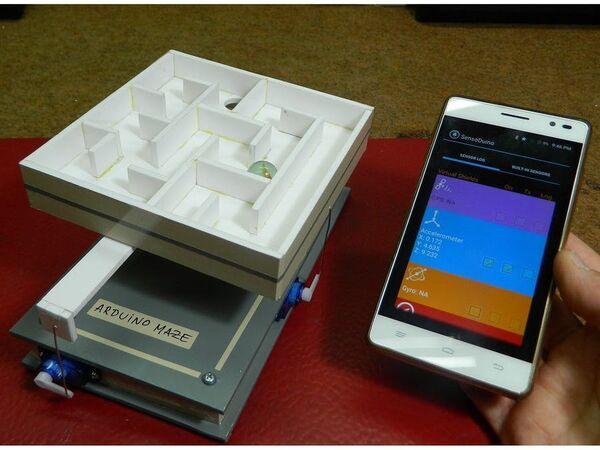 DIY Android+Arduino Controlled Labyrinth (Maze) Game