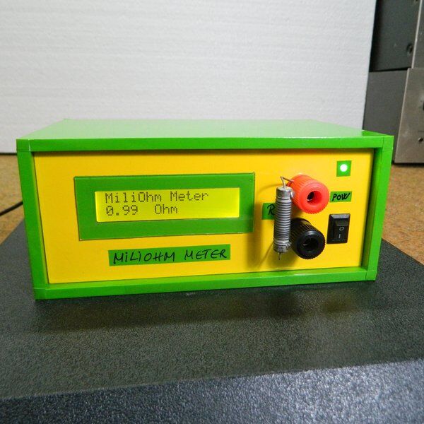 DIY Arduino Miliohmmeter for measure low value res
