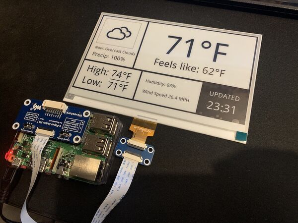 E-paper Weather Display