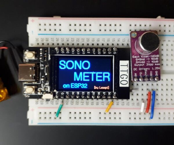 Portable Sound Analyzer on ESP32