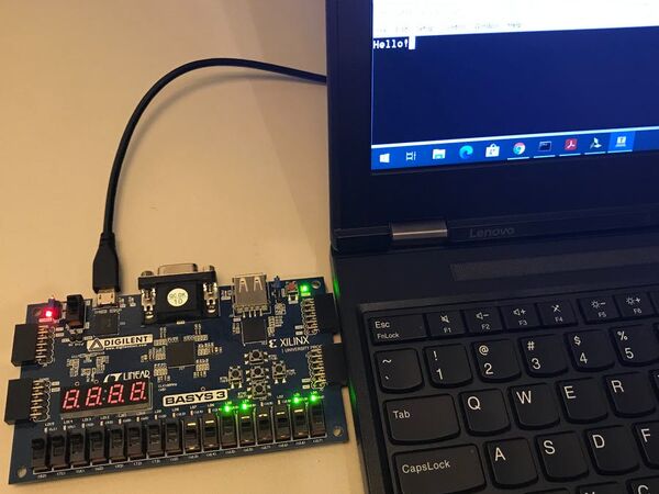 UART Interface in VHDL for Basys3 Board