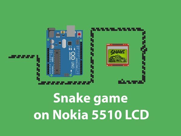 Snake Game on Nokia 5510 LCD