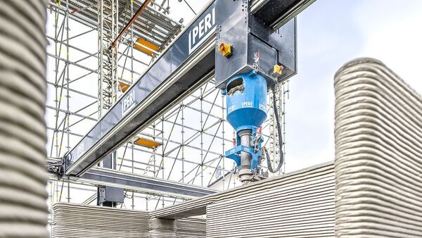 PERI builds the first 3D-printed apartment building in Germany